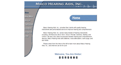 Desktop Screenshot of maicohearingaids.com